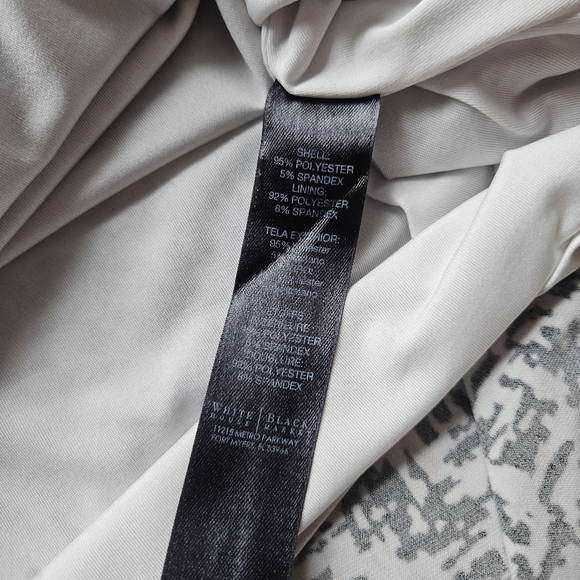 WHBM Abstract Print Sleeveless Shell Blouse, Size Large, EUC (Black, Ecru, Pink) - Picture 5 of 7